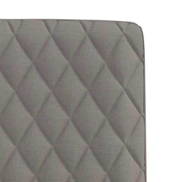 Scaune de sufragerie, 4 buc., gri taupe, material textil WALTI