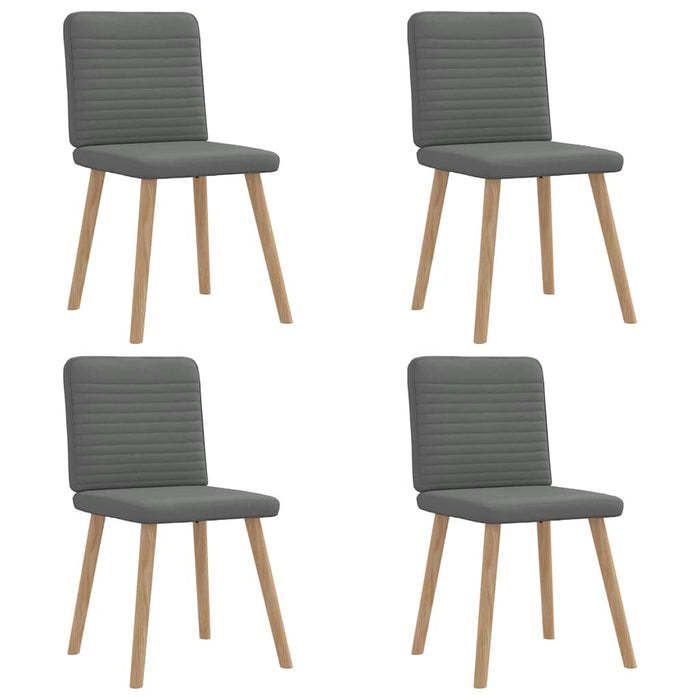 Scaune de bucătărie pivotante, 4 buc., gri închis, textil - WALTI WALTI