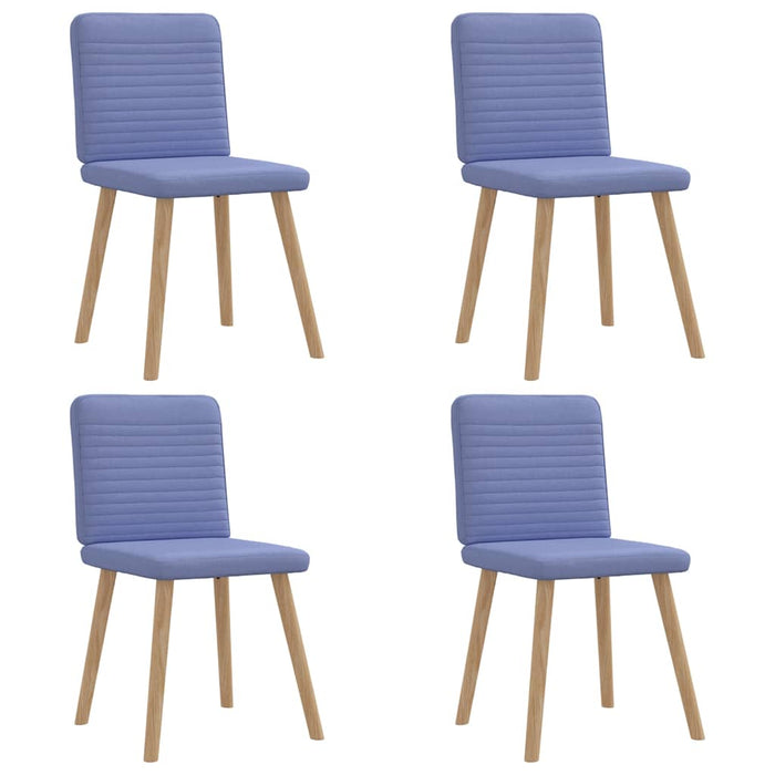 Scaune de sufragerie 4 buc țesătură Jeans Blue - WALTI WALTI