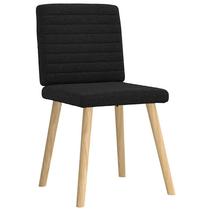 Scaune de bucătărie, 4 buc., negru, material textil - WALTI WALTI