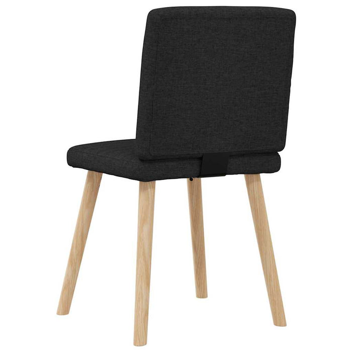 Scaune de bucătărie, 4 buc., negru, material textil - WALTI WALTI
