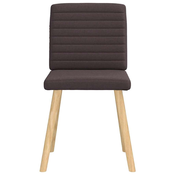 Scaune de bucătărie, 4 buc., maro închis, material textil - WALTI WALTI