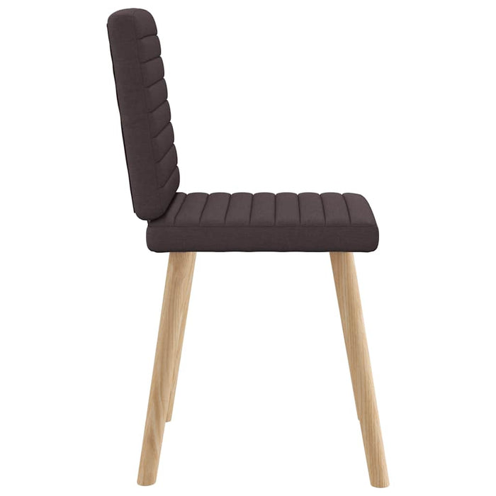 Scaune de bucătărie, 4 buc., maro închis, material textil - WALTI WALTI