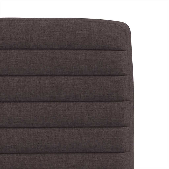 Scaune de bucătărie, 4 buc., maro închis, material textil - WALTI WALTI