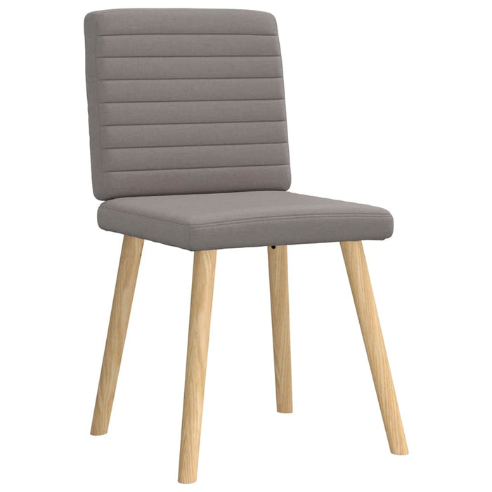 Scaune de sufragerie, 4 buc., gri taupe, material textil WALTI