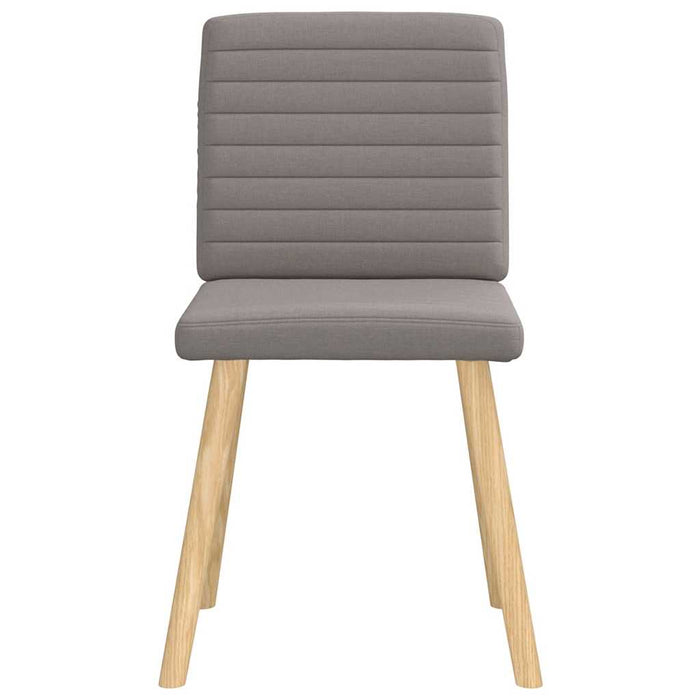 Scaune de sufragerie, 4 buc., gri taupe, material textil WALTI
