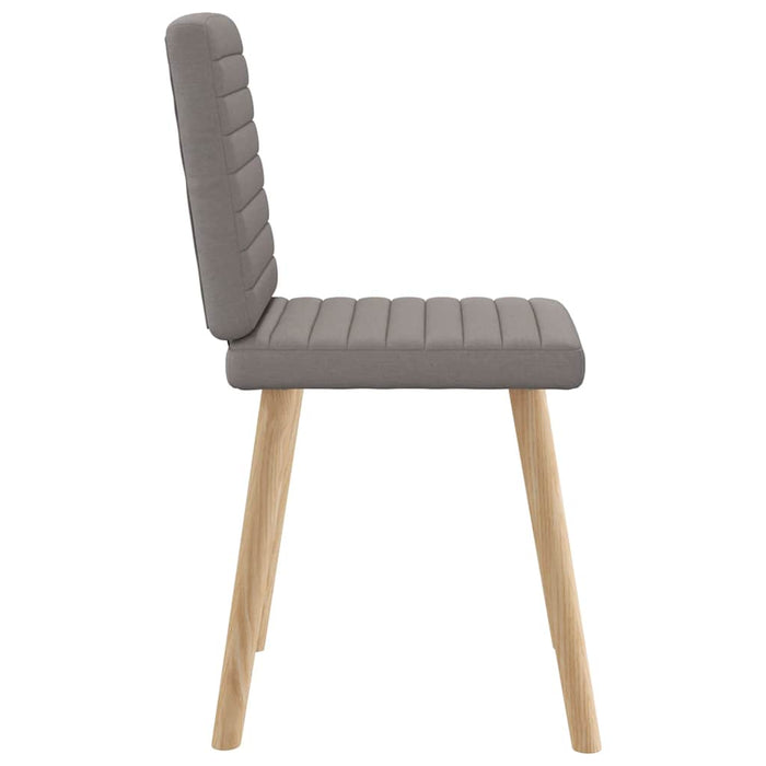 Scaune de sufragerie, 4 buc., gri taupe, material textil WALTI