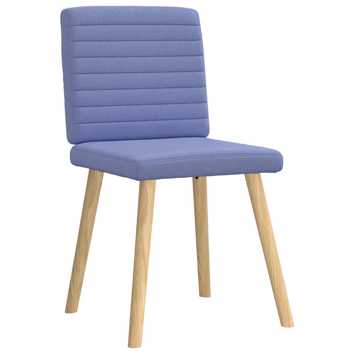 Scaune de sufragerie 4 buc țesătură Jeans Blue WALTI