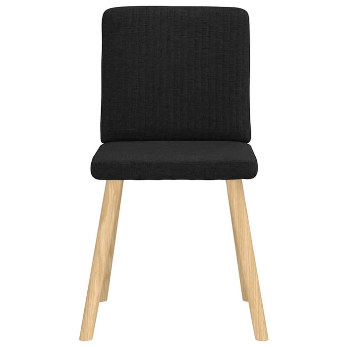 Scaune de bucătărie, 4 buc., negru, material textil WALTI