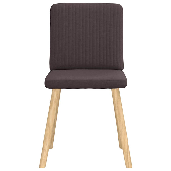 Scaune de bucătărie, 4 buc., maro închis, material textil WALTI