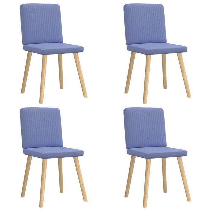 Scaune de sufragerie 4 buc țesătură Jeans Blue WALTI