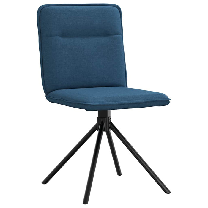 Scaune de bucătărie, 4 buc., albastru, material textil WALTI