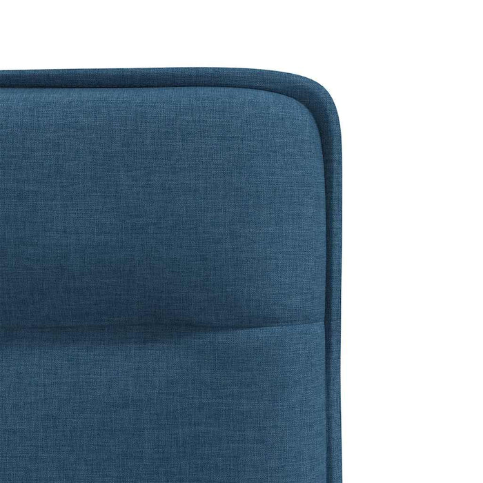 Scaune de bucătărie, 4 buc., albastru, material textil WALTI