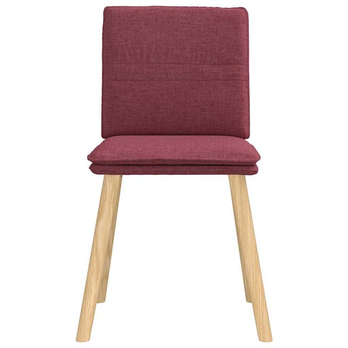 Scaune de bucătărie, 4 buc., roșu vin, material  textil WALTI