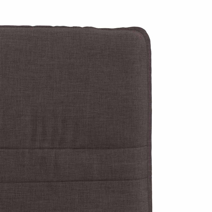 Scaune de bucătărie, 4 buc., maro închis, material textil WALTI
