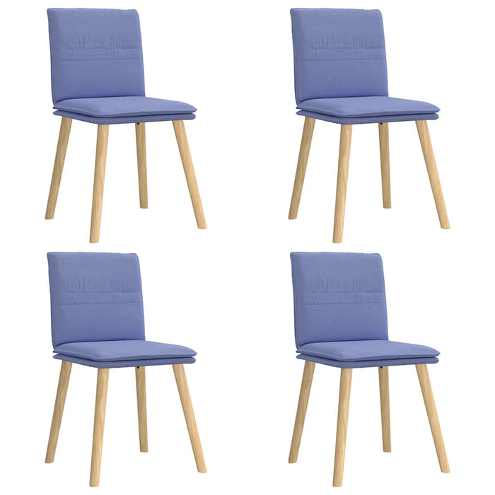 Scaune de sufragerie 4 buc țesătură Jeans Blue - WALTI WALTI