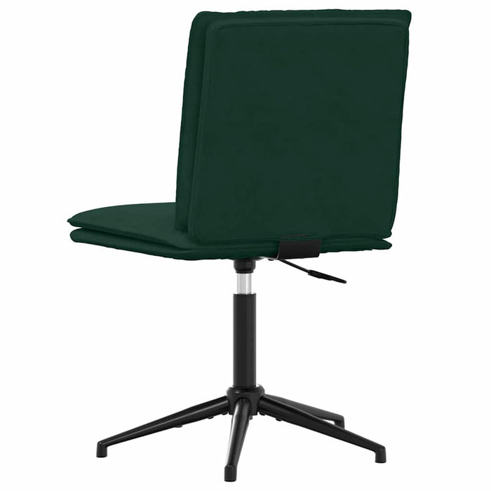 Scaune de sufragerie, 2 buc., verde închis, catifea WALTI