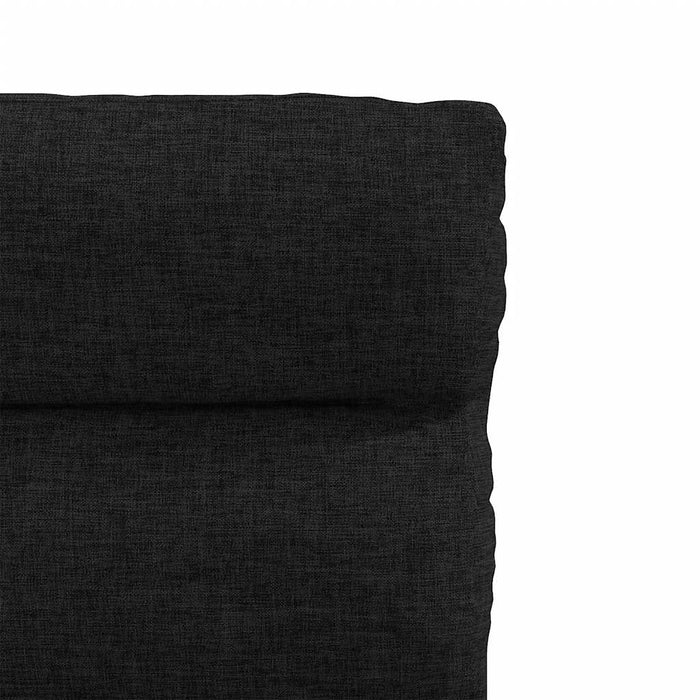 Scaune de bucătărie, 4 buc., negru, material textil WALTI