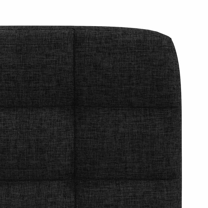 Scaune de sufragerie 6 buc. negru material textil WALTI