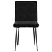 Scaune de sufragerie, 6 buc, negru, catifea - WALTI WALTI