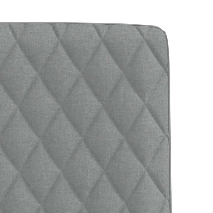 Scaune de sufragerie, 6 buc., gri deschis, material textil WALTI