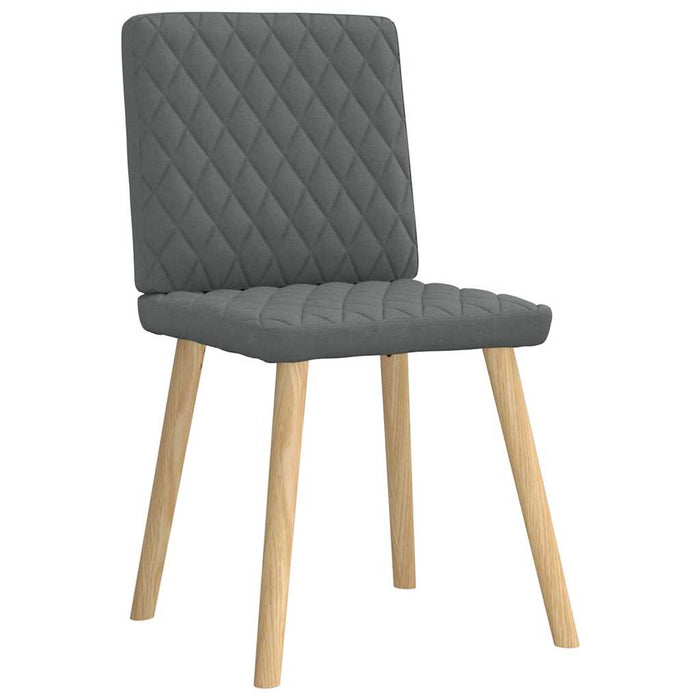 Scaune de sufragerie, 6 buc., gri închis, material textil - WALTI WALTI