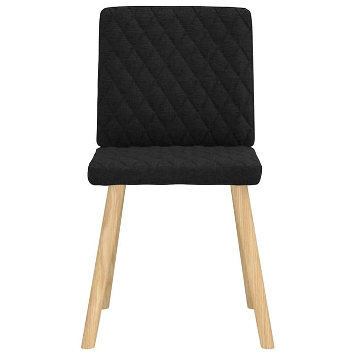 Scaune de sufragerie 6 buc. negru material textil - WALTI WALTI