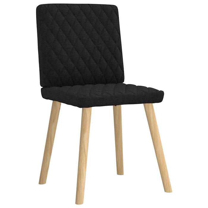 Scaune de sufragerie 6 buc. negru material textil - WALTI WALTI