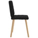 Scaune de sufragerie 6 buc. negru material textil - WALTI WALTI