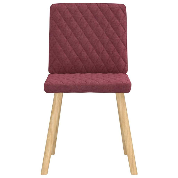 Scaune de bucătărie pivotante, 6 buc., roșu vin, textil WALTI