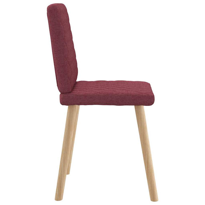 Scaune de bucătărie pivotante, 6 buc., roșu vin, textil WALTI