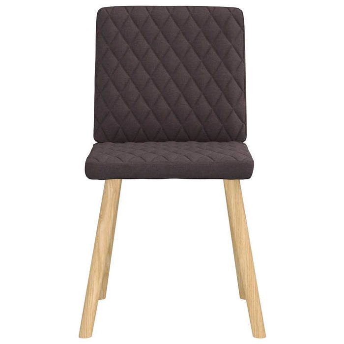 Scaune de bucătărie, 6 buc., maro închis, material textil WALTI