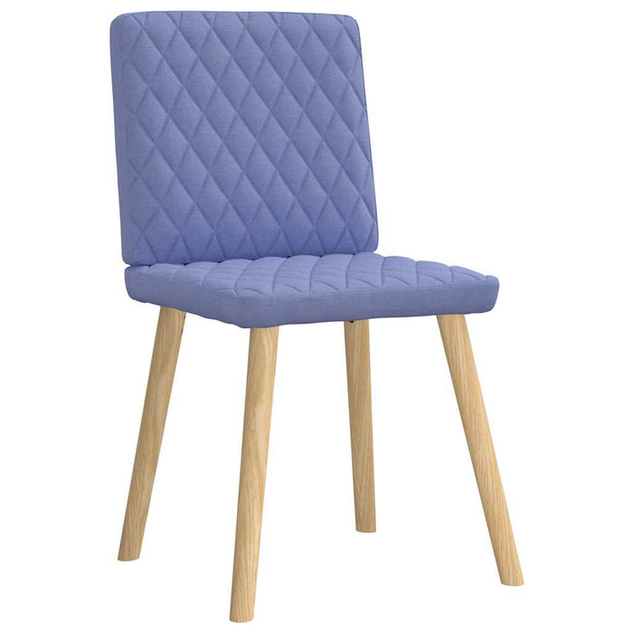 Scaune de sufragerie 6 buc țesătură Jeans Blue WALTI