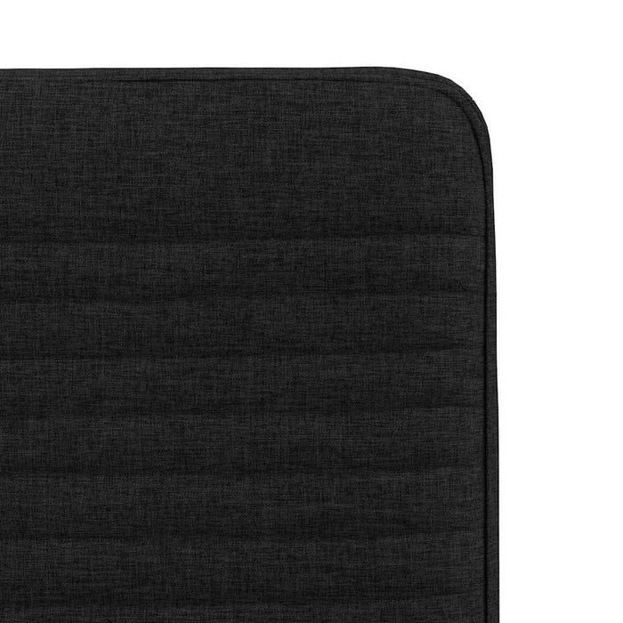 Scaune de sufragerie 6 buc. negru material textil WALTI