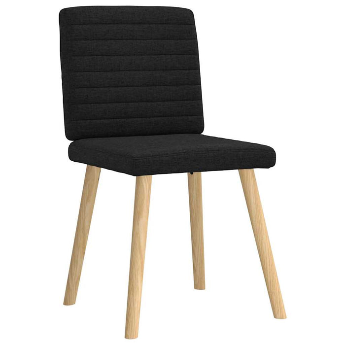 Scaune de sufragerie 6 buc. negru material textil - WALTI WALTI