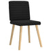Scaune de sufragerie 6 buc. negru material textil - WALTI WALTI