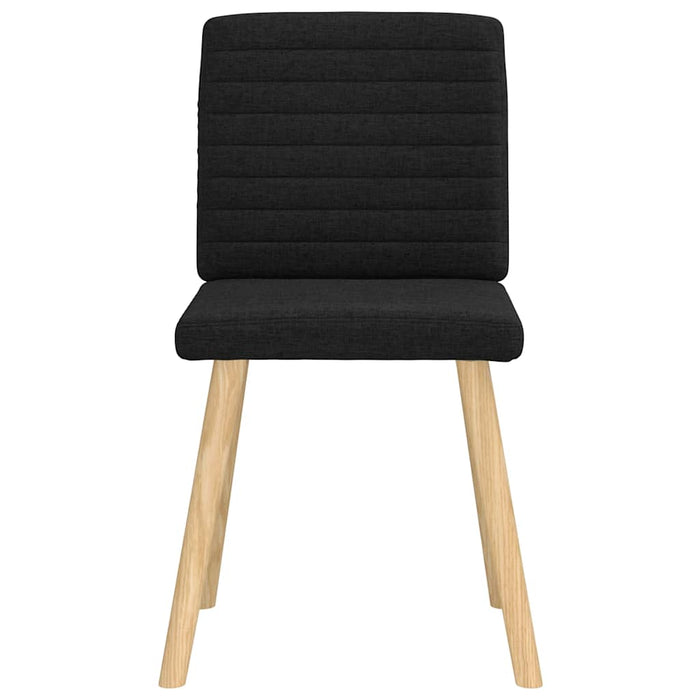 Scaune de sufragerie 6 buc. negru material textil - WALTI WALTI