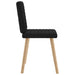 Scaune de sufragerie 6 buc. negru material textil - WALTI WALTI