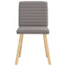 Scaune de sufragerie, 6 buc., gri taupe, material textil - WALTI WALTI