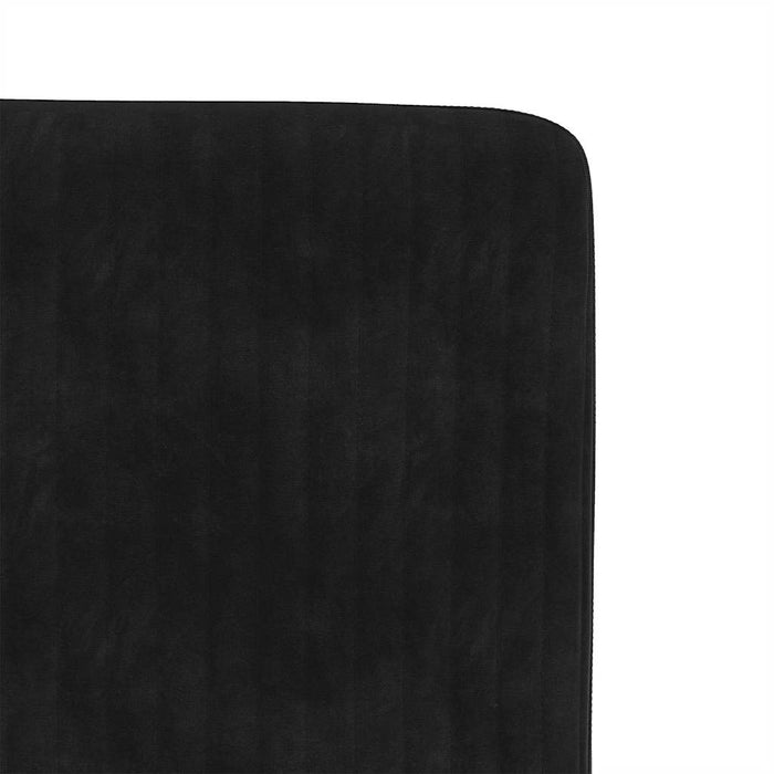 Scaune de sufragerie, 6 buc, negru, catifea WALTI