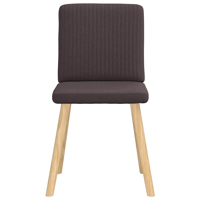 Scaune de bucătărie, 6 buc., maro închis, material textil WALTI