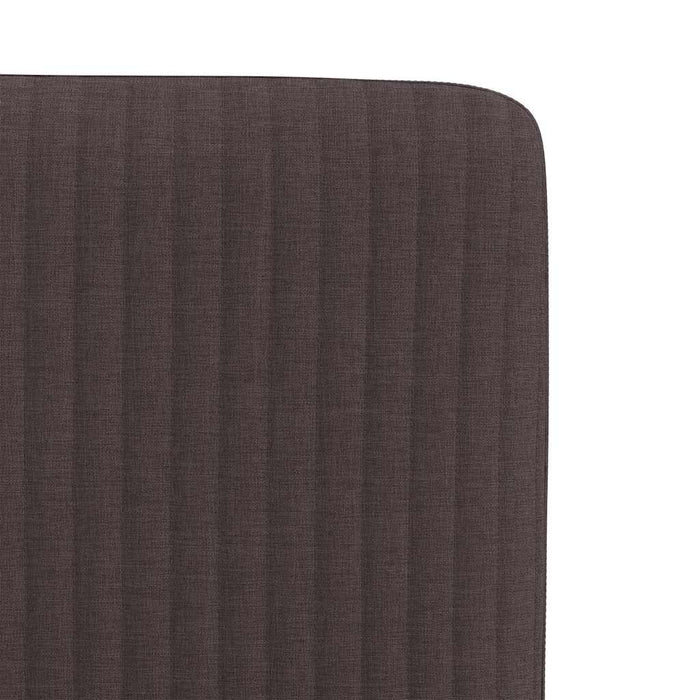 Scaune de bucătărie, 6 buc., maro închis, material textil WALTI