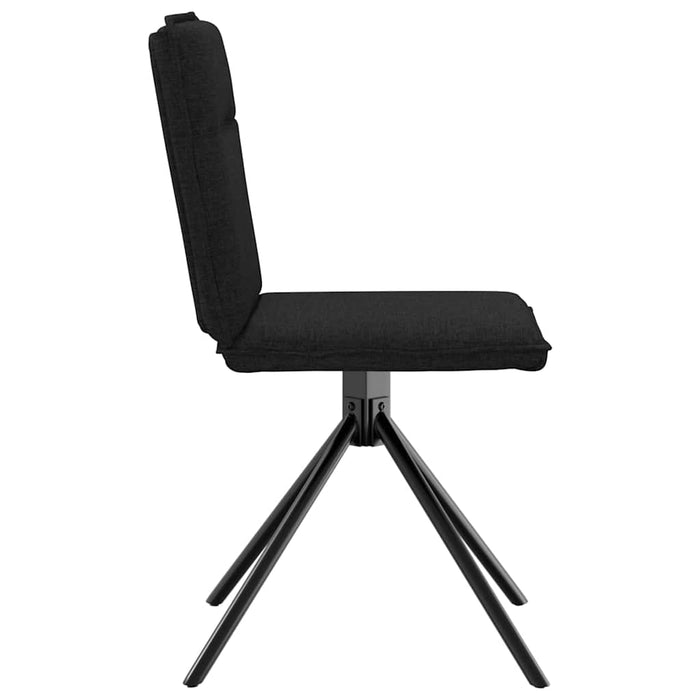 Scaune de sufragerie 6 buc. negru material textil - WALTI WALTI