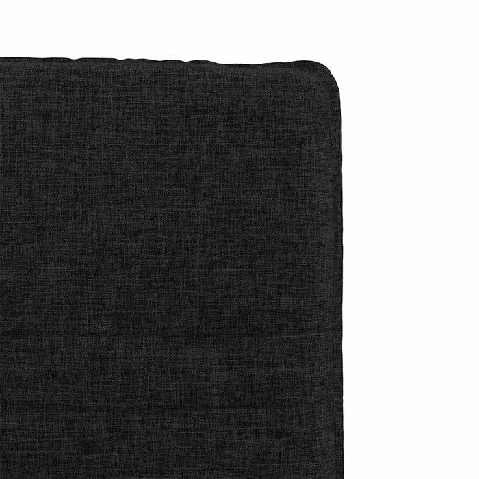 Scaune de sufragerie 6 buc. negru material textil WALTI