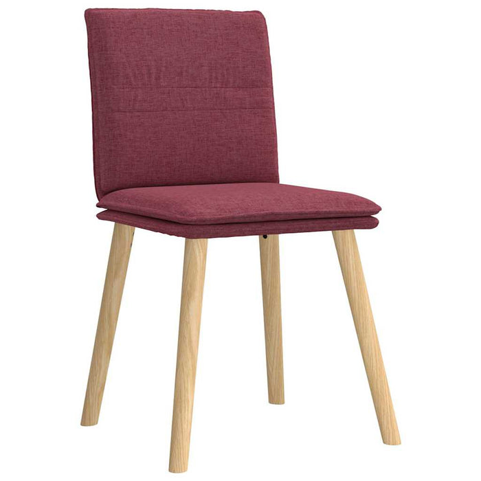 Scaune de bucătărie pivotante, 6 buc., roșu vin, textil WALTI