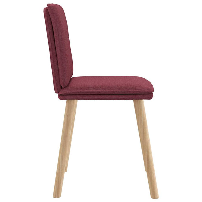 Scaune de bucătărie pivotante, 6 buc., roșu vin, textil WALTI
