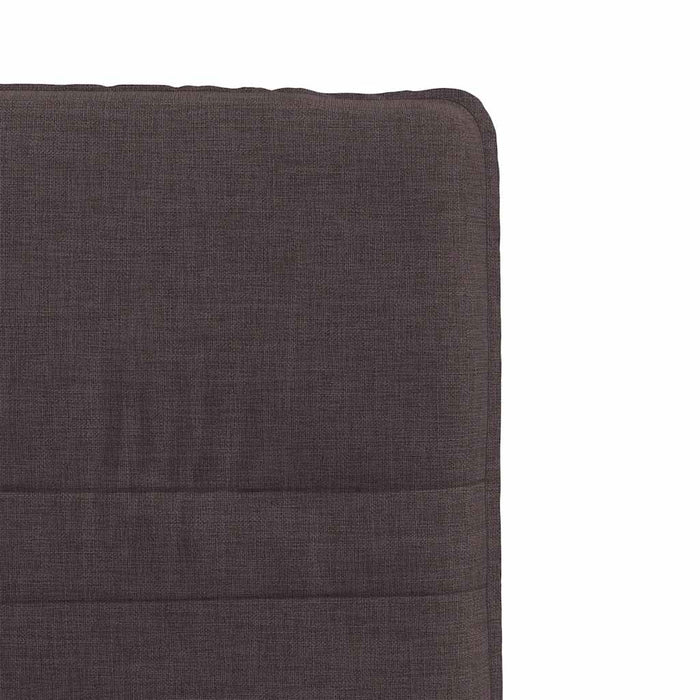 Scaune de bucătărie, 6 buc., maro închis, material textil WALTI