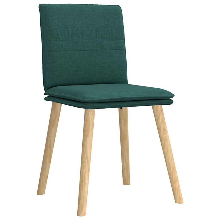 Scaune de bucătărie, 6 buc., verde închis, material textil WALTI