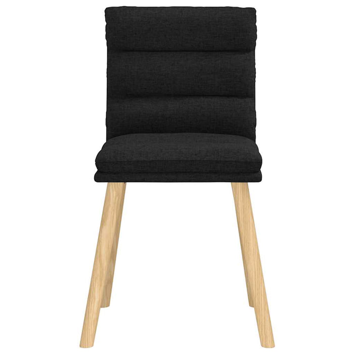 Scaune de sufragerie 6 buc. negru material textil - WALTI WALTI