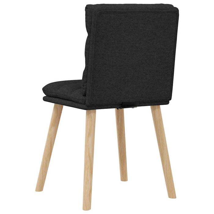 Scaune de sufragerie 6 buc. negru material textil - WALTI WALTI